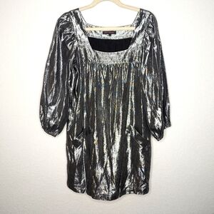 Betsey Johnson‎ Silk Metallic Party Dress
